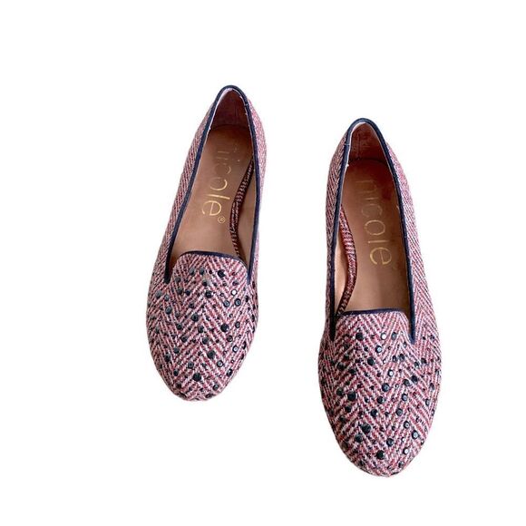 Nicole Bauble Flats Red Size 7 - Picture 1 of 8
